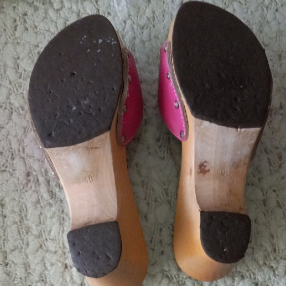 Scholl Pink Women's Slide Sandals Vintage Size 9 - Picture 4 of 6